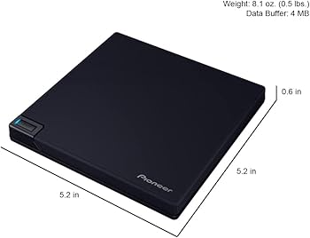 Amazon.co.jp: Pioneer BDR-XD08UMB-S ポータブル 6X ウルトラHD 4K